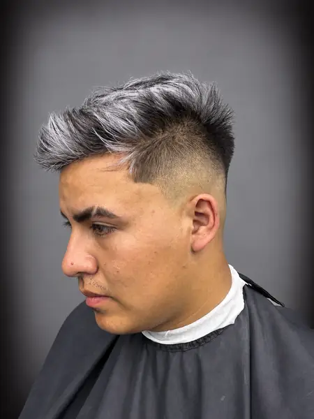 Platinado con mid fade